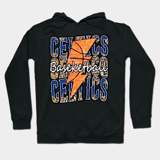 Graphic Basketball Celtics Proud Name Vintage Hoodie